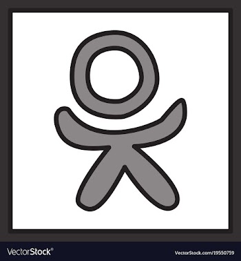Flat odnoklasniki icon on background vector image