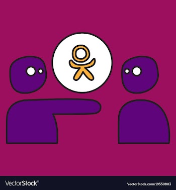 Flat odnoklasniki icon on background vector image