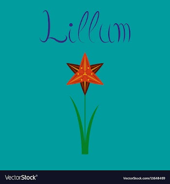 Flat on background flower narcissus vector image
