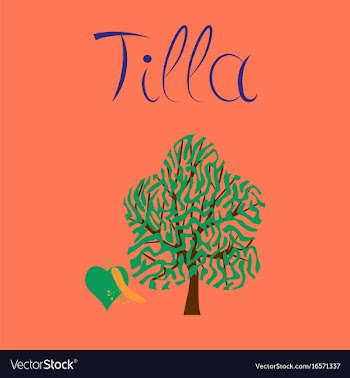 Flat on background linden wood vector image