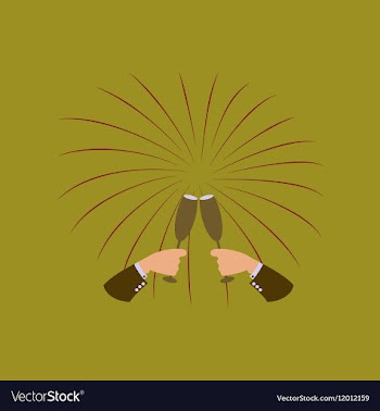 Flat on background of glasses vector image