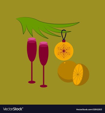 Flat on background of glasses vector image