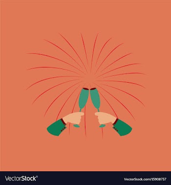 Flat on background of glasses vector image