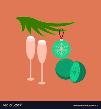 Flat on background of glasses vector image