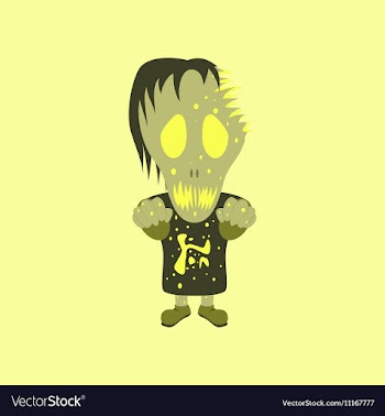 Flat on background of halloween vector image