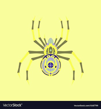 Flat on background of halloween vector image