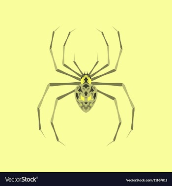 Flat on background of halloween vector image