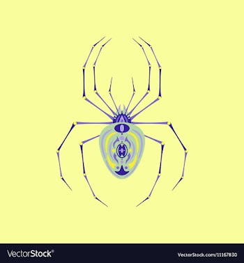 Flat on background of halloween vector image