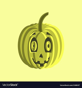 Flat on background of Halloween vector image