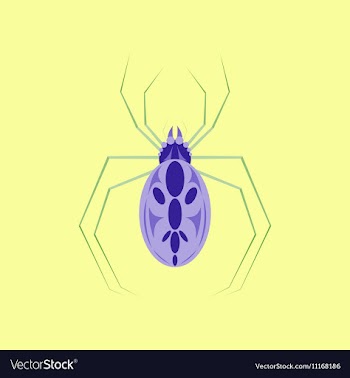 Flat on background of halloween vector image