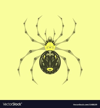 Flat on background of halloween vector image