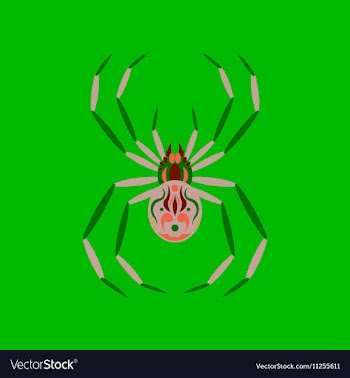Flat on background of halloween vector image