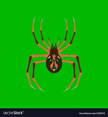 Flat on background of halloween vector image