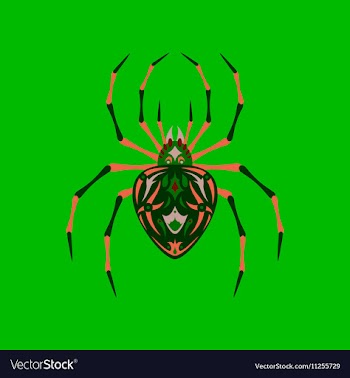 Flat on background of halloween vector image