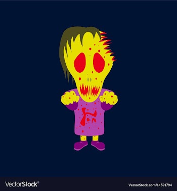 Flat on background of halloween vector image