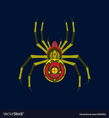 Flat on background of halloween vector image