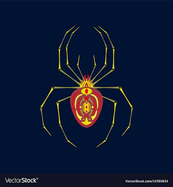 Flat on background of halloween vector image