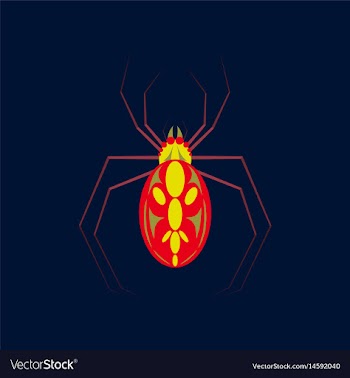Flat on background of halloween vector image