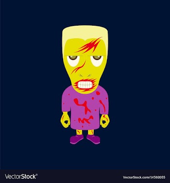 Flat on background of halloween vector image