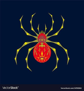 Flat on background of halloween vector image