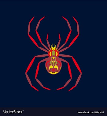 Flat on background of halloween vector image