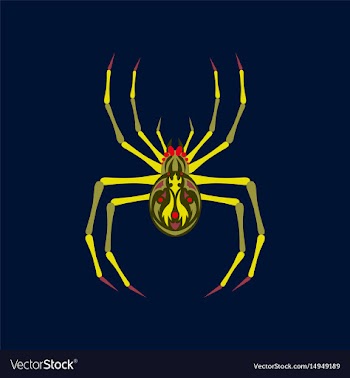 Flat on background of halloween vector image