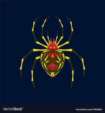 Flat on background of halloween vector image