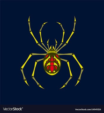 Flat on background of halloween vector image
