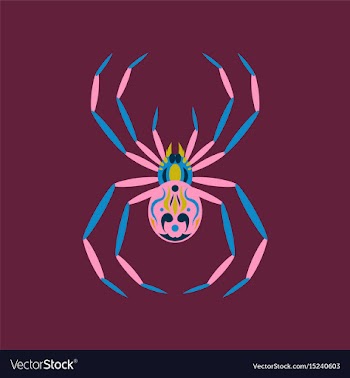 Flat on background of halloween vector image