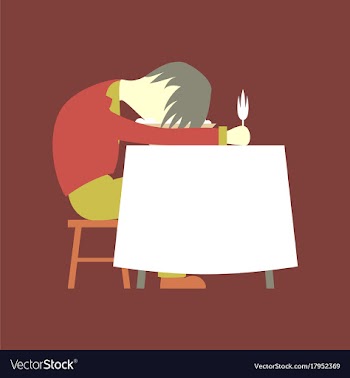 Flat on background of man sleeping at desk vector image