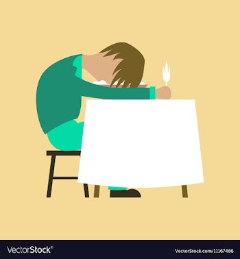 Flat on background of man sleeping at vector image