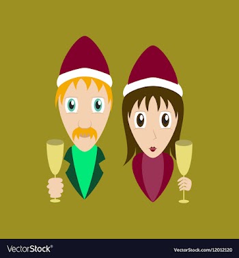 Flat on background of man woman wine vector image