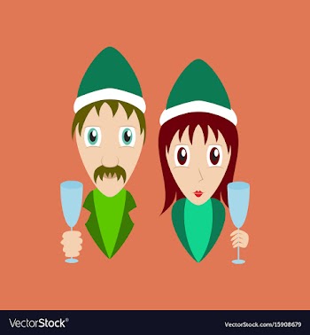 Flat on background of man woman wine vector image
