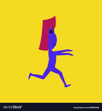 Flat on background of mummy halloween monster vector image