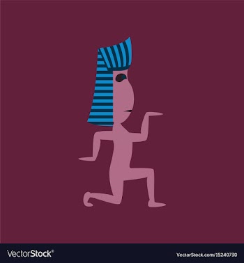 Flat on background of mummy halloween vector image
