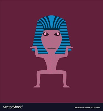 Flat on background of mummy halloween vector image