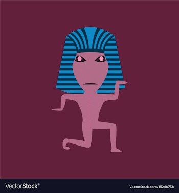 Flat on background of mummy halloween vector image