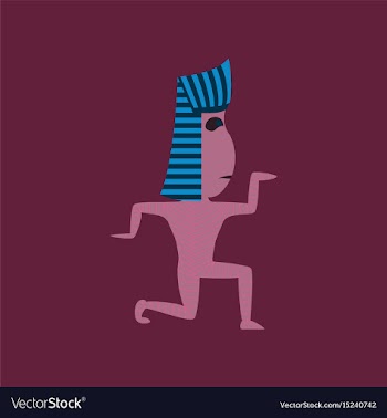 Flat on background of mummy halloween vector image
