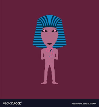 Flat on background of mummy halloween vector image