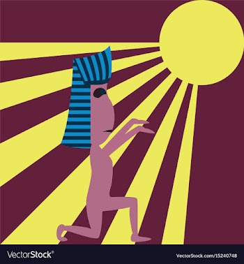 Flat on background of mummy halloween vector image
