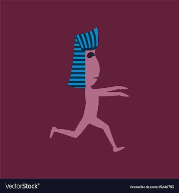 Flat on background of mummy halloween vector image