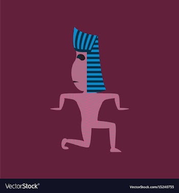 Flat on background of mummy halloween vector image