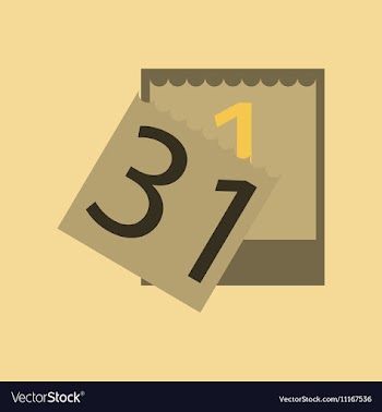 Flat on background of tear-off vector image