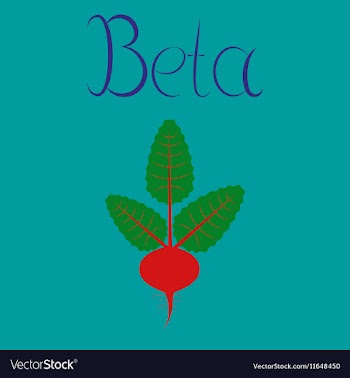 Flat on background plant beta vector image