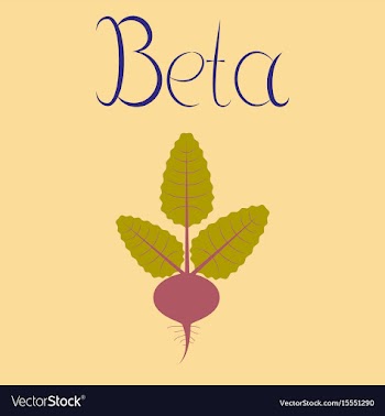 Flat on background plant beta vector image