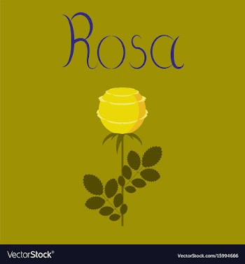 Flat on background plant rosa vector image