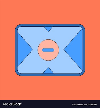 Flat on background removable hard drive vector image
