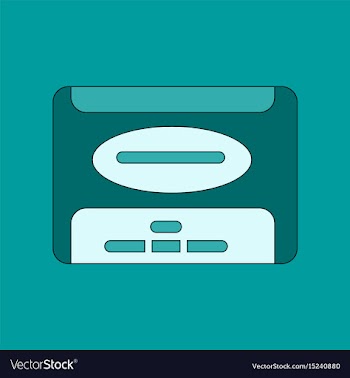 Flat on background removable hard vector image
