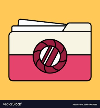 Flat pictures folder icon vector image