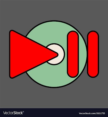 Flat play logo icon buttonyoutube flat social vector image